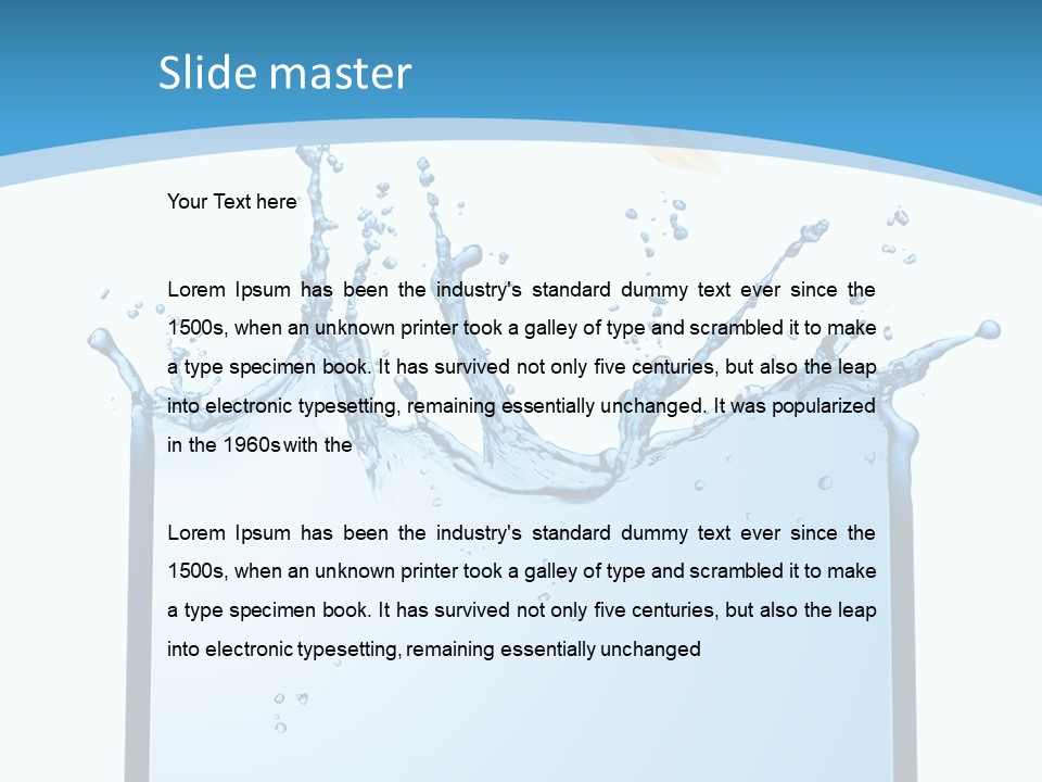 Communication Monitor Blank PowerPoint Template