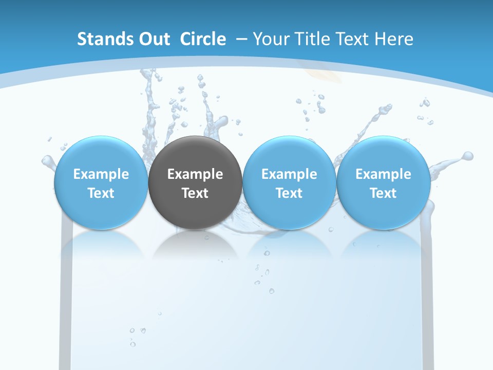 Communication Monitor Blank PowerPoint Template