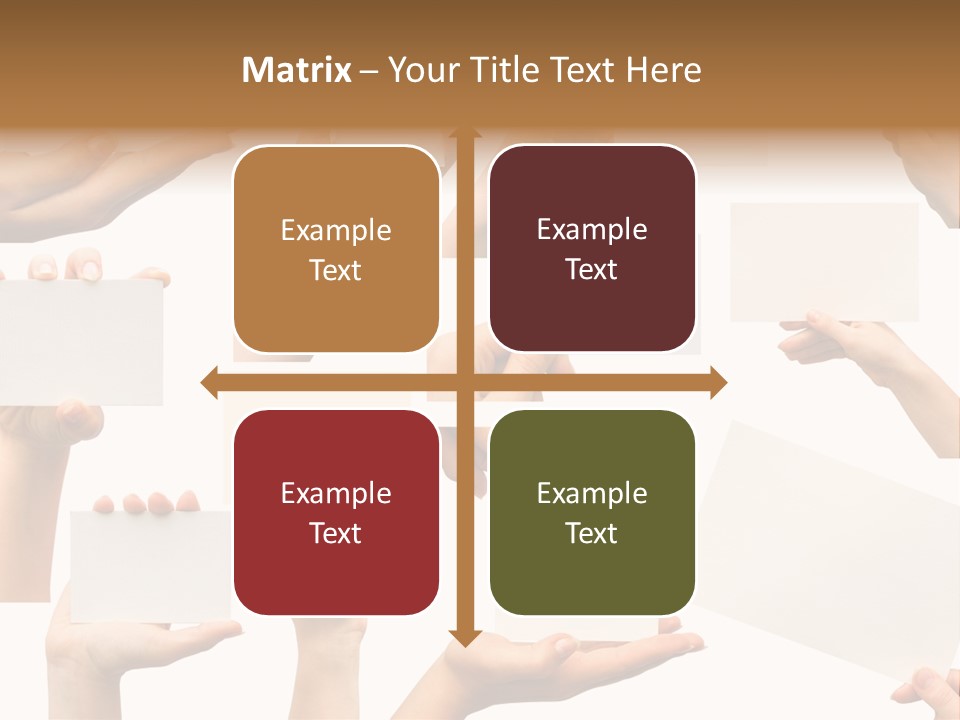 Held Empty Card PowerPoint Template