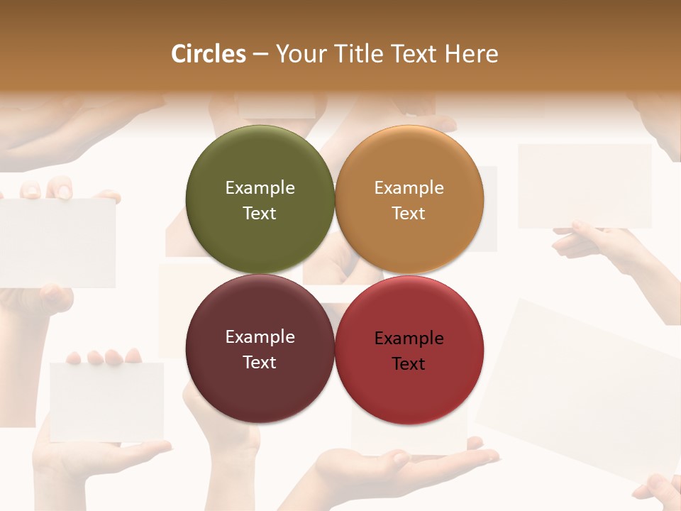 Held Empty Card PowerPoint Template