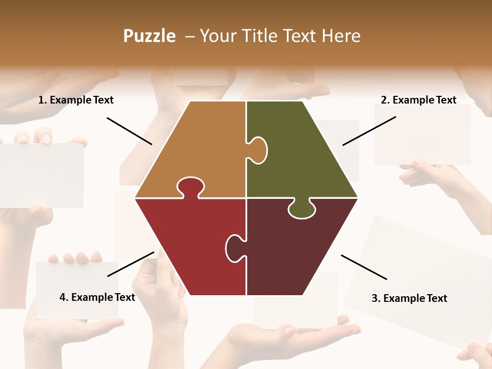 Held Empty Card PowerPoint Template