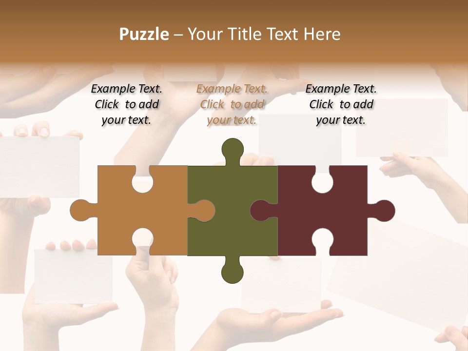 Held Empty Card PowerPoint Template