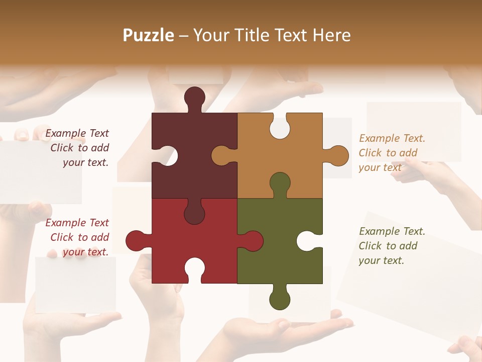 Held Empty Card PowerPoint Template