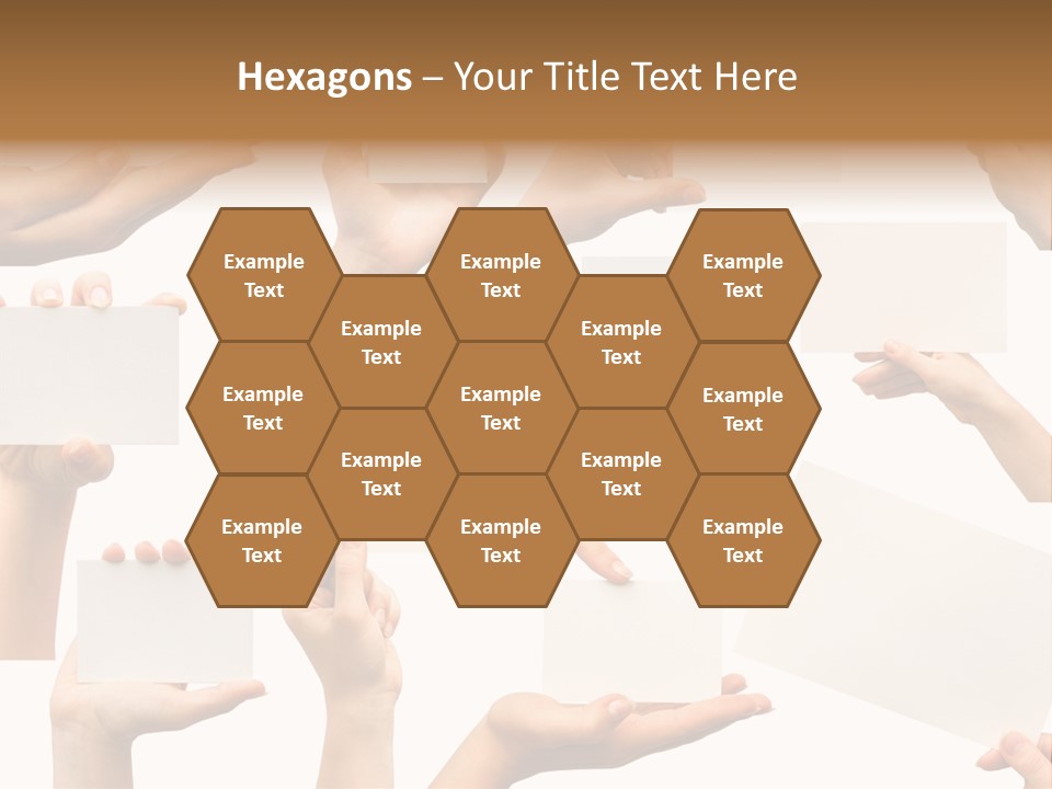 Held Empty Card PowerPoint Template