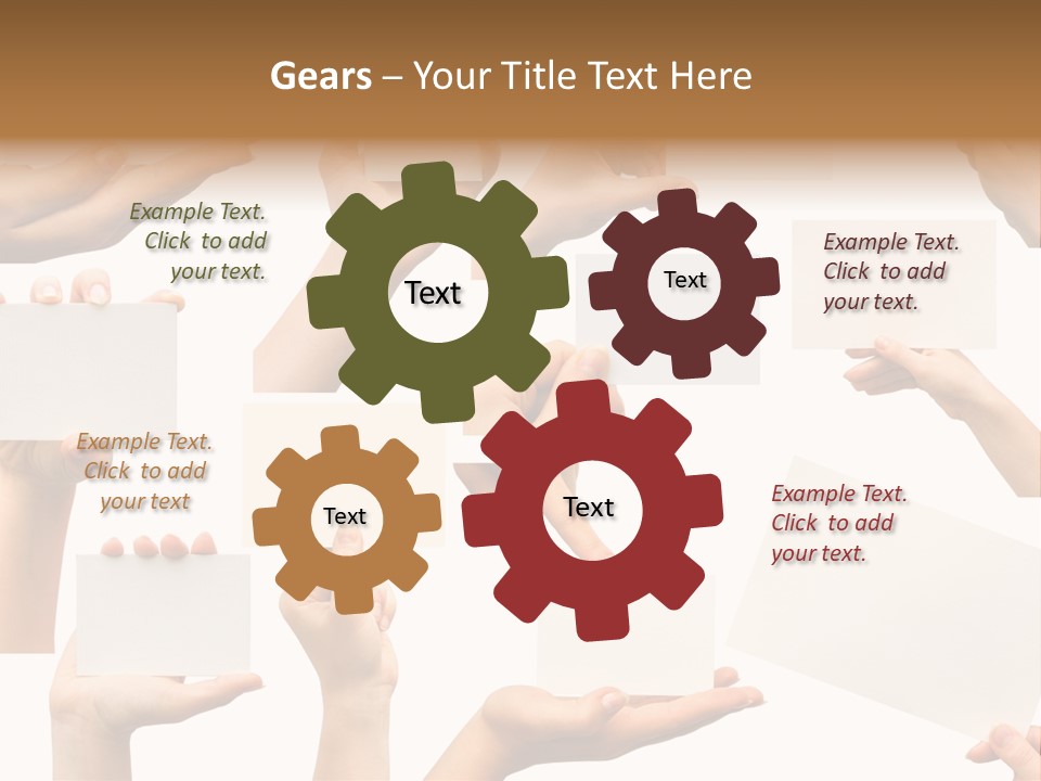 Held Empty Card PowerPoint Template