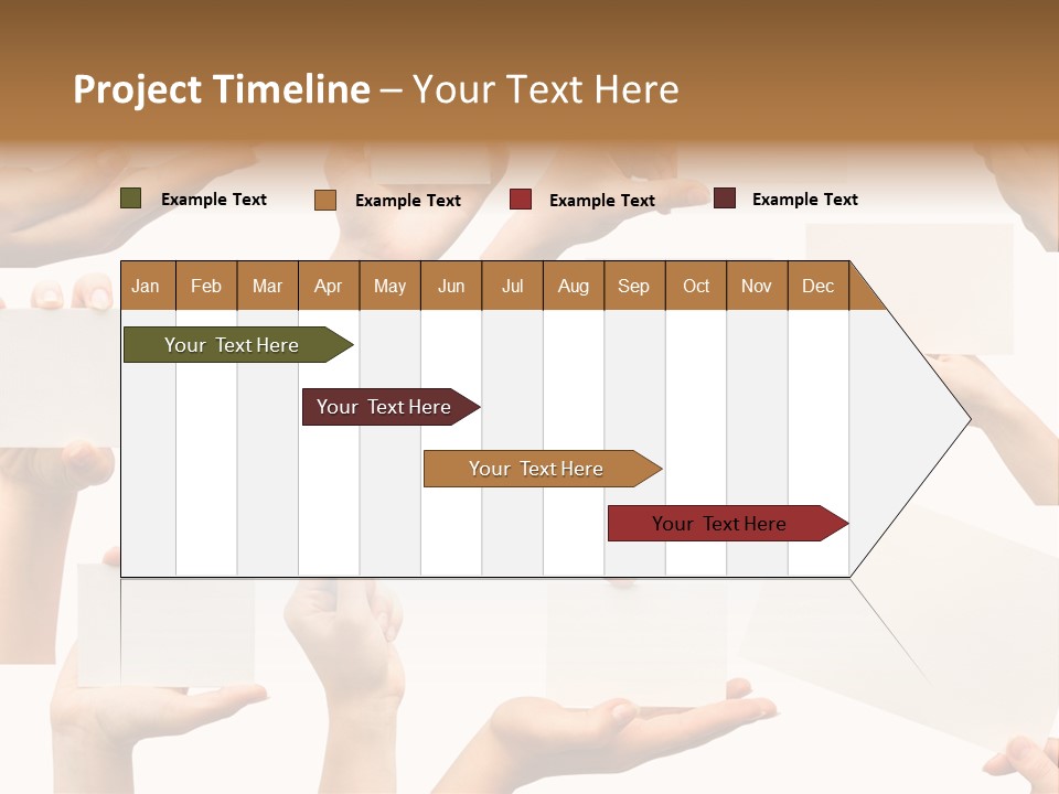 Held Empty Card PowerPoint Template