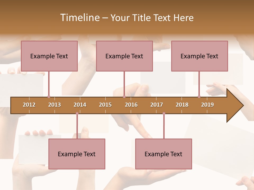 Held Empty Card PowerPoint Template