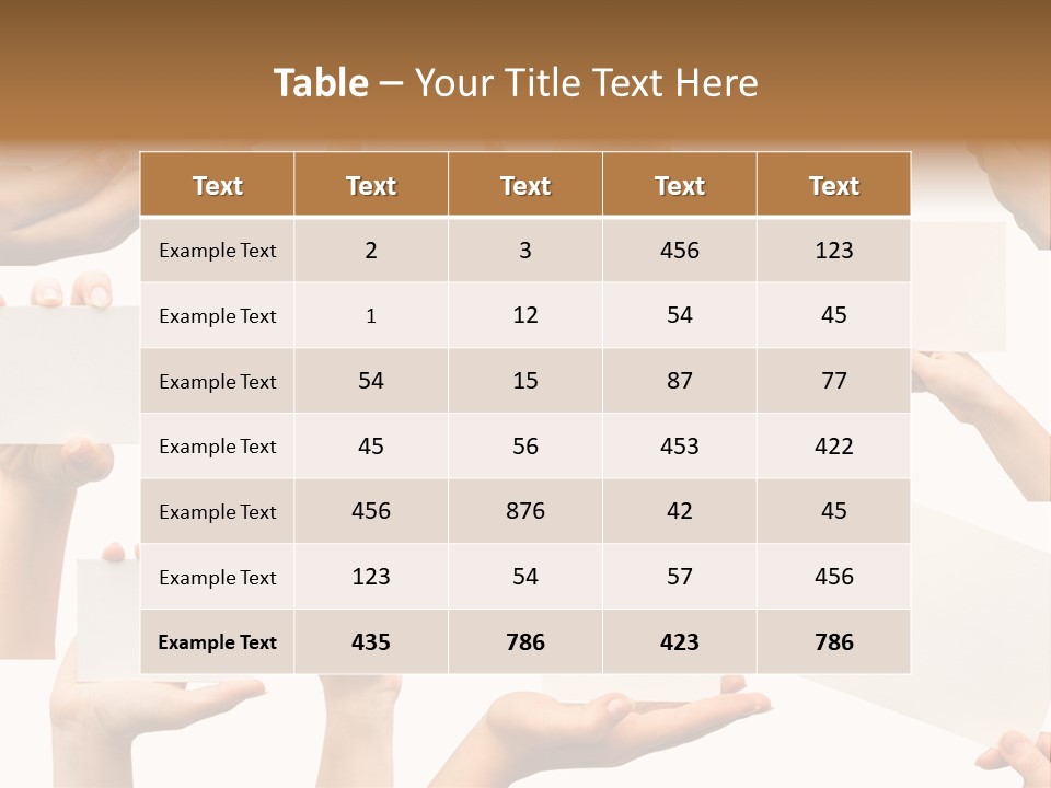 Held Empty Card PowerPoint Template
