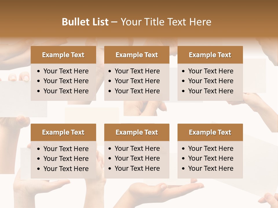 Held Empty Card PowerPoint Template