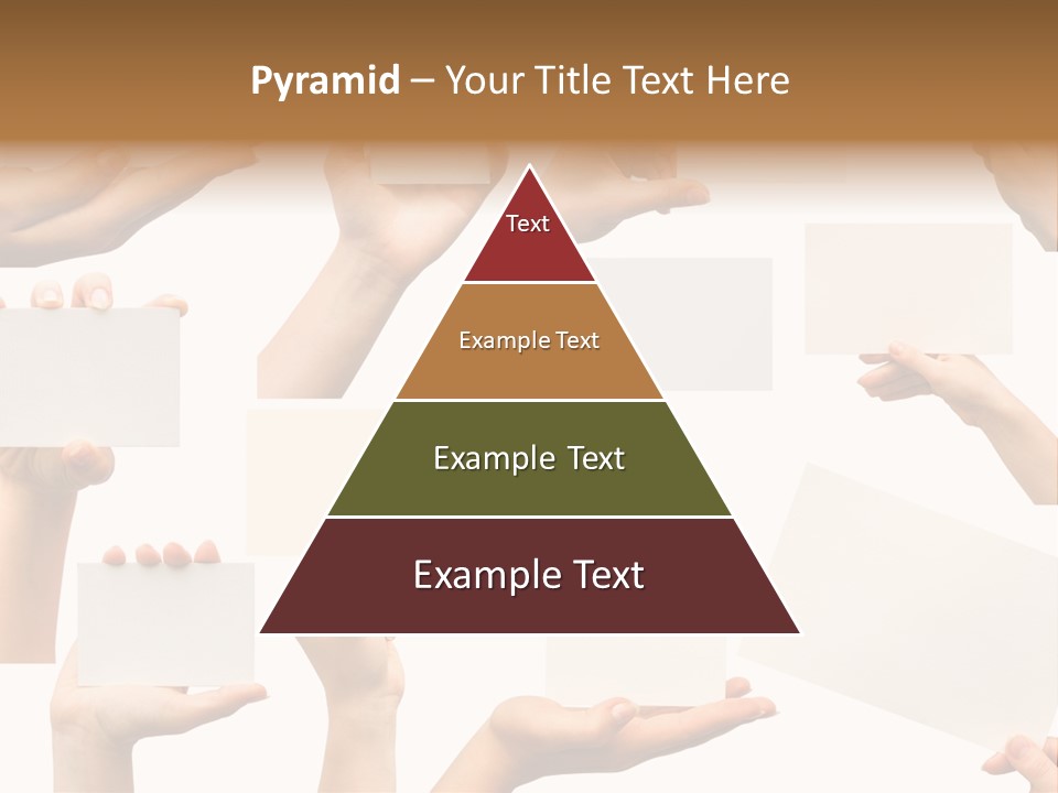 Held Empty Card PowerPoint Template