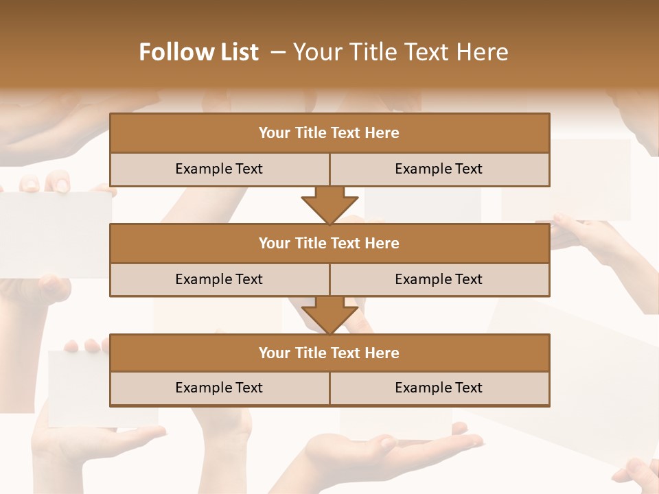 Held Empty Card PowerPoint Template