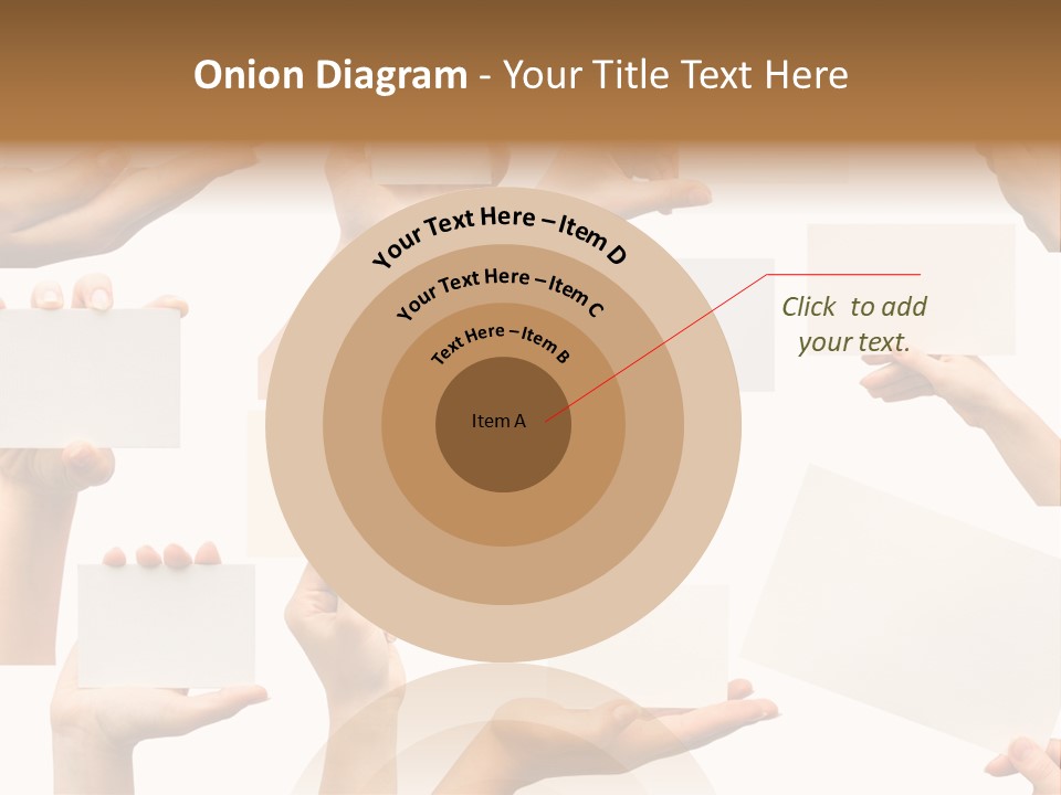 Held Empty Card PowerPoint Template