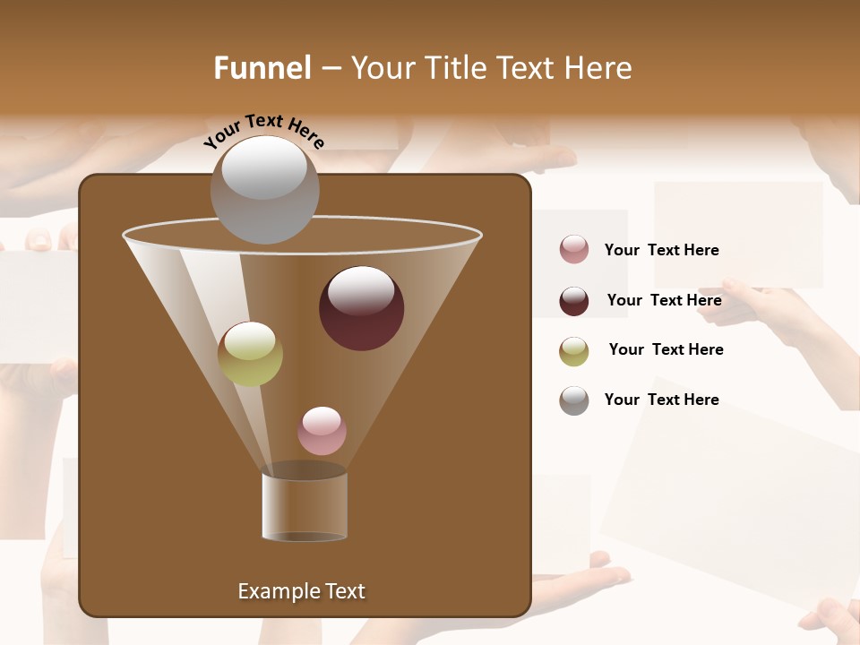Held Empty Card PowerPoint Template
