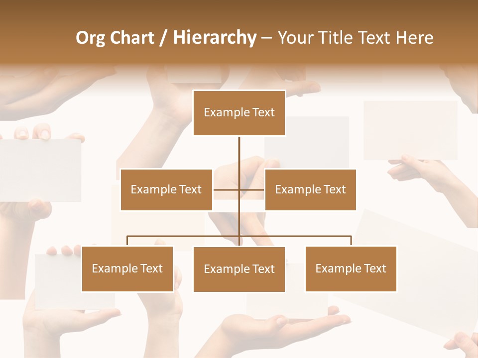 Held Empty Card PowerPoint Template