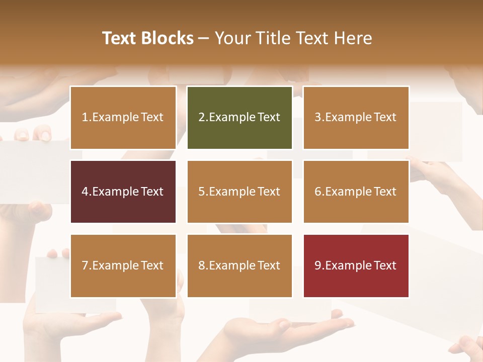 Held Empty Card PowerPoint Template