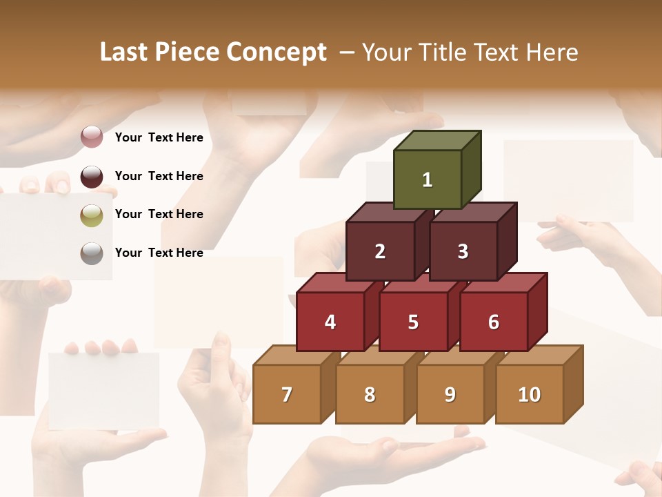 Held Empty Card PowerPoint Template