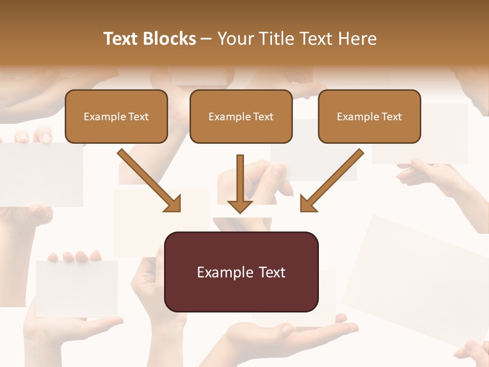 Held Empty Card PowerPoint Template
