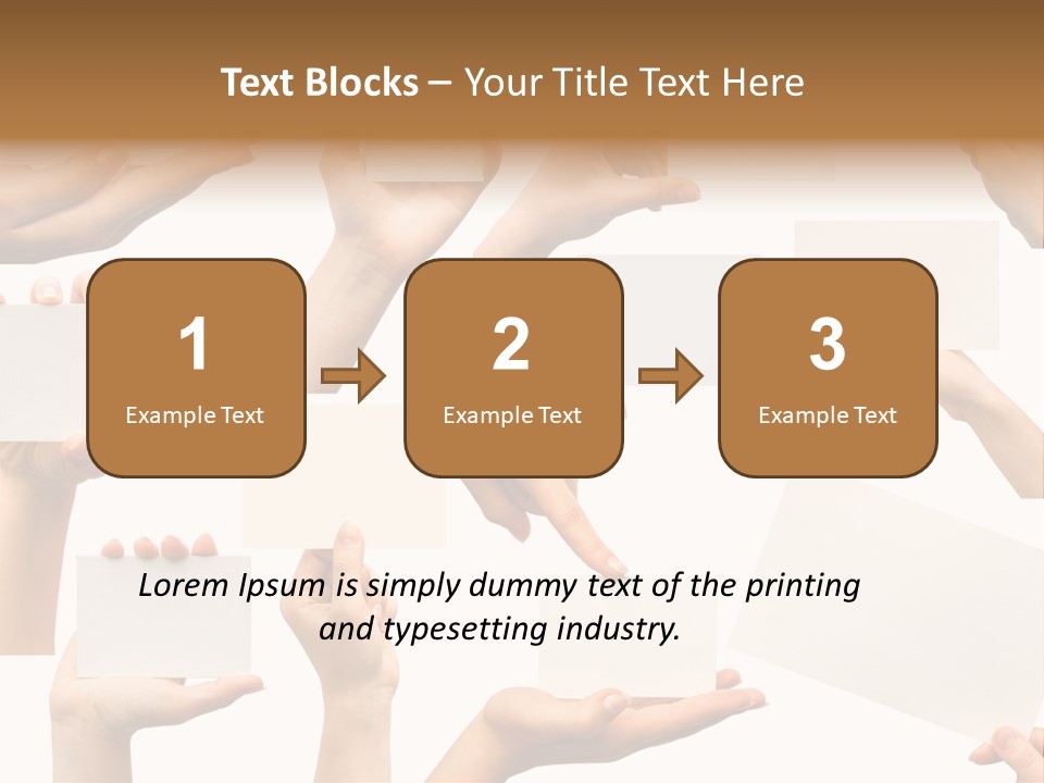 Held Empty Card PowerPoint Template
