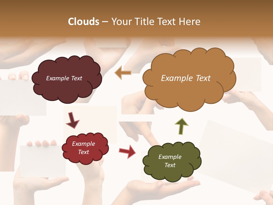 Held Empty Card PowerPoint Template