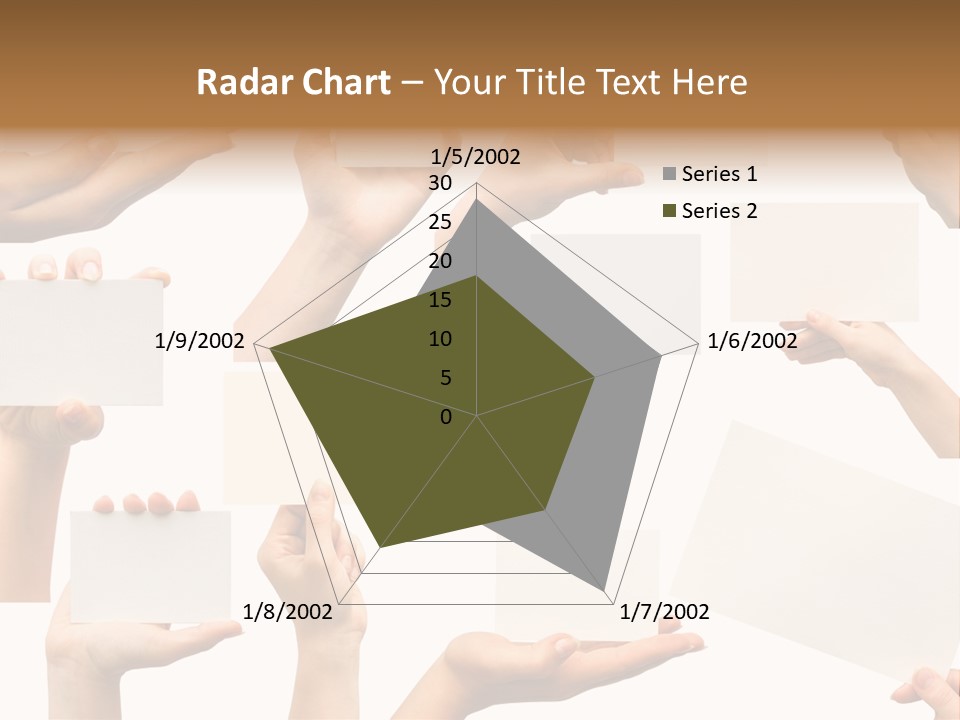 Held Empty Card PowerPoint Template
