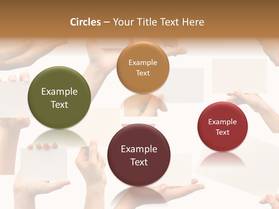 Held Empty Card PowerPoint Template