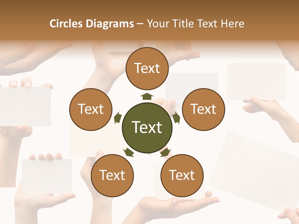 Held Empty Card PowerPoint Template