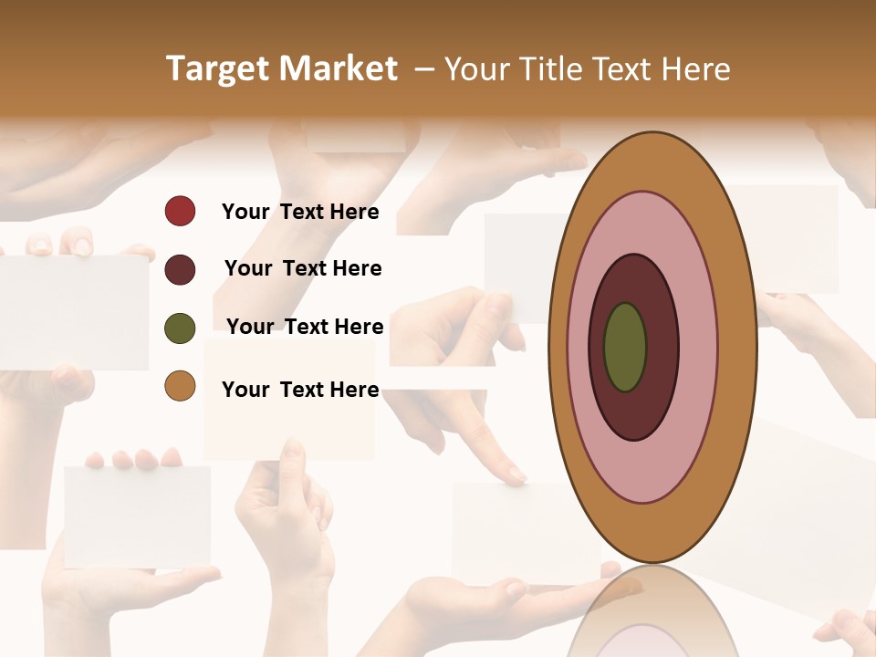 Held Empty Card PowerPoint Template