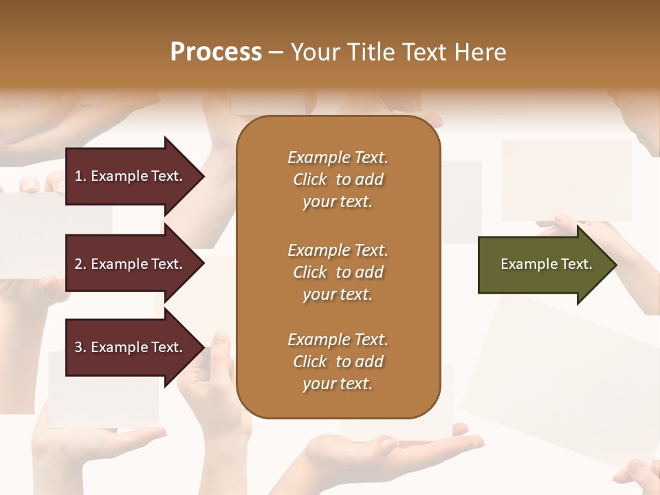 Held Empty Card PowerPoint Template