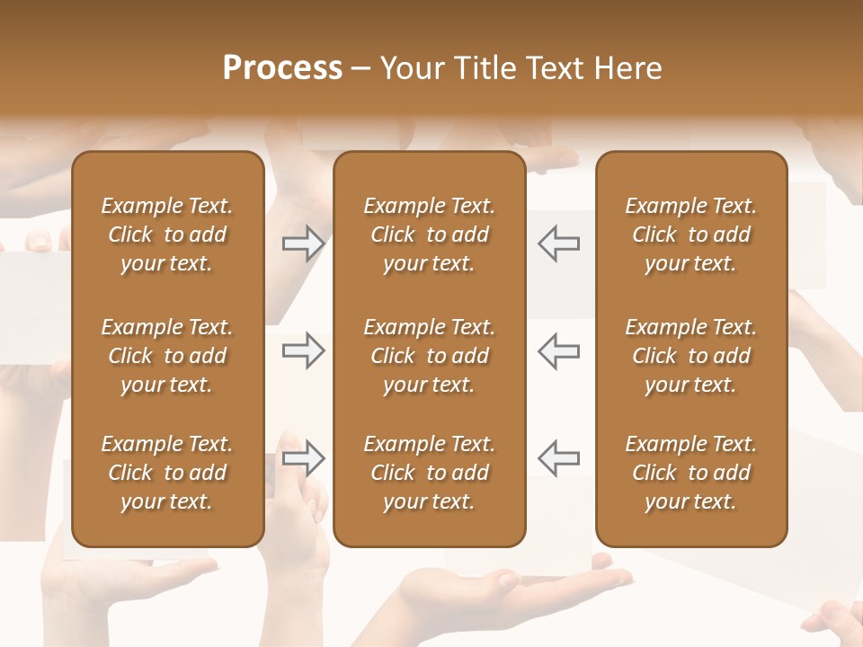 Held Empty Card PowerPoint Template