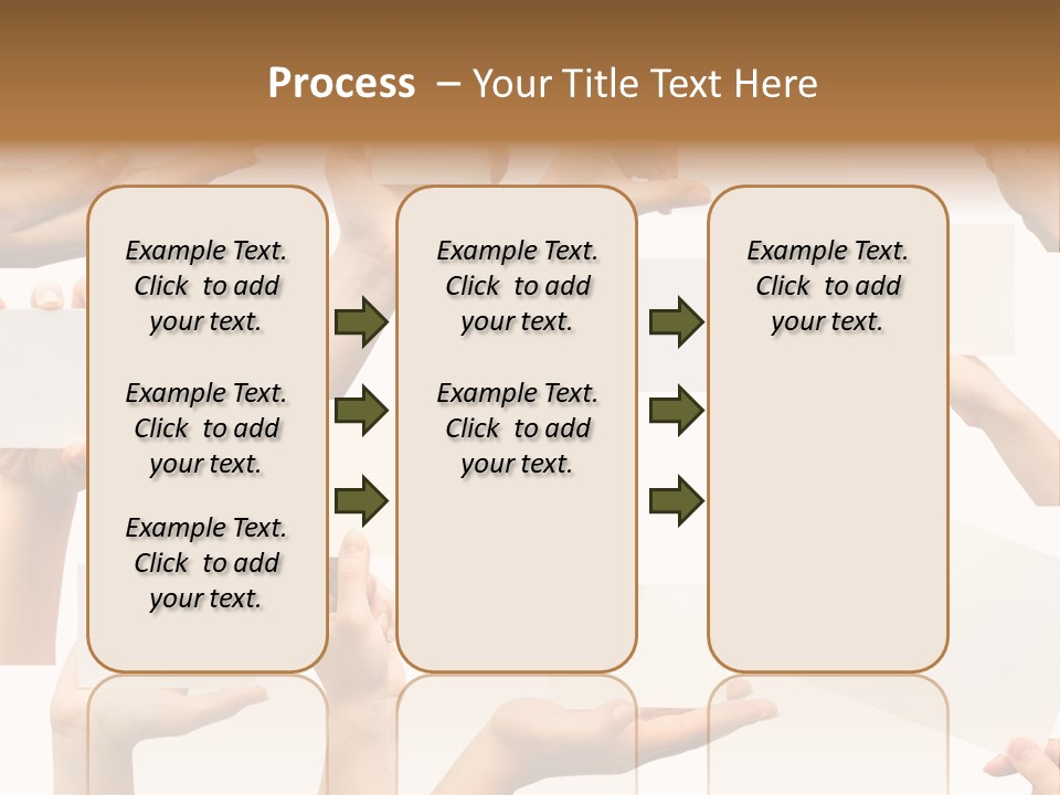 Held Empty Card PowerPoint Template