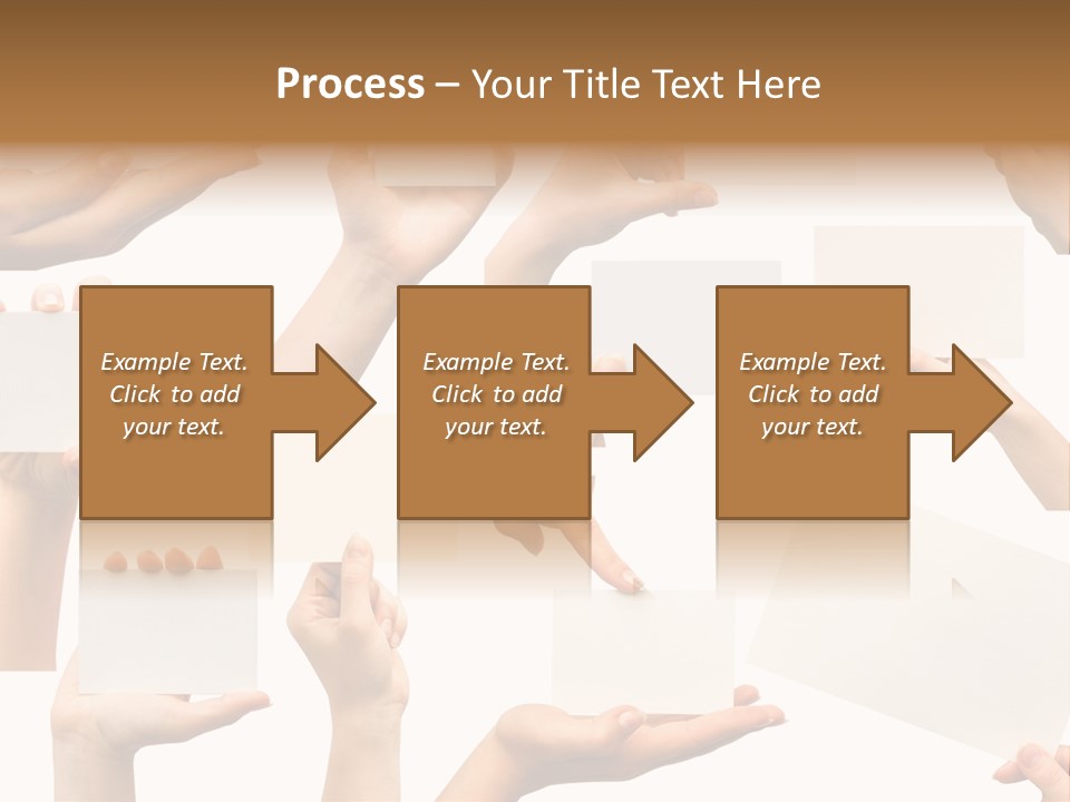 Held Empty Card PowerPoint Template