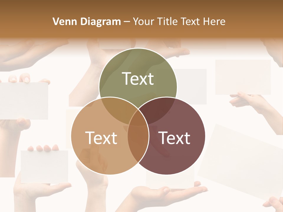 Held Empty Card PowerPoint Template