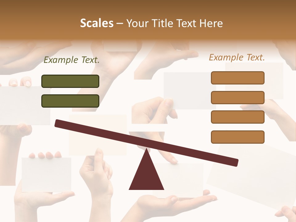 Held Empty Card PowerPoint Template