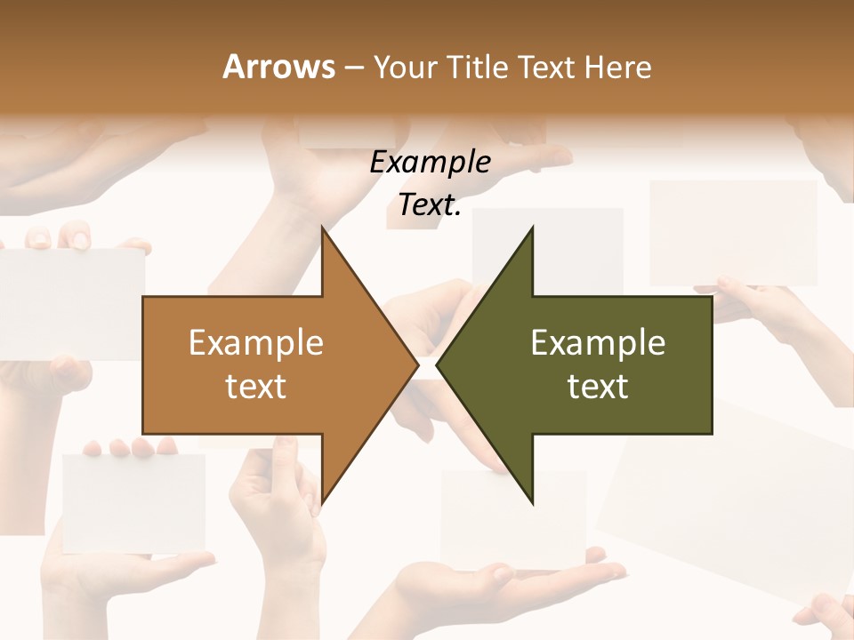 Held Empty Card PowerPoint Template