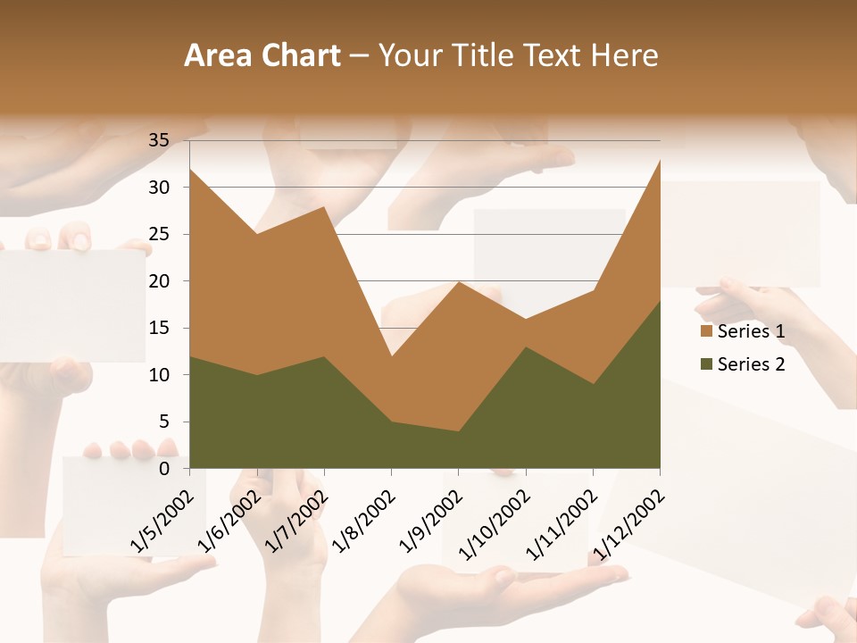 Held Empty Card PowerPoint Template