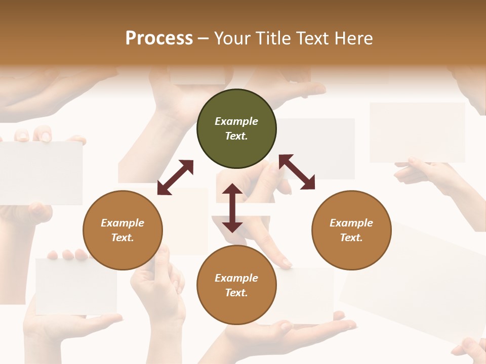 Held Empty Card PowerPoint Template