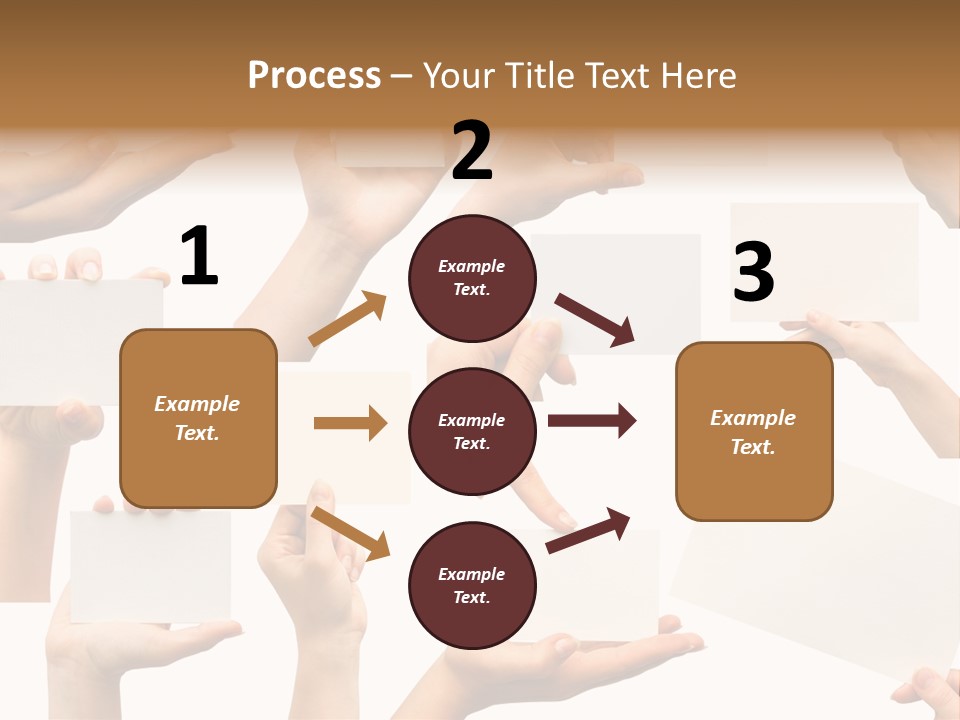 Held Empty Card PowerPoint Template