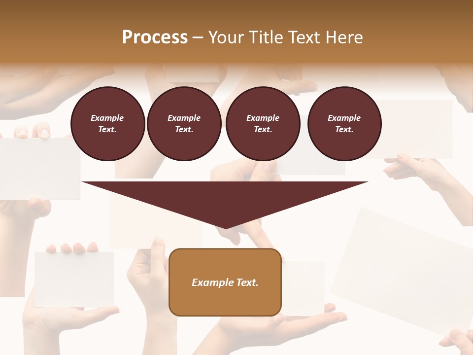 Held Empty Card PowerPoint Template