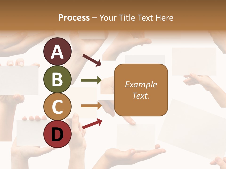 Held Empty Card PowerPoint Template