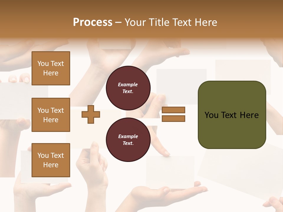 Held Empty Card PowerPoint Template