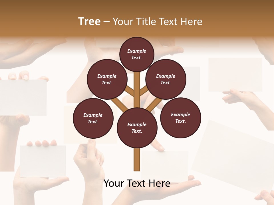 Held Empty Card PowerPoint Template