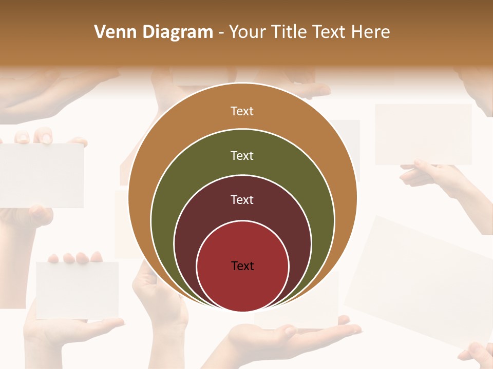 Held Empty Card PowerPoint Template