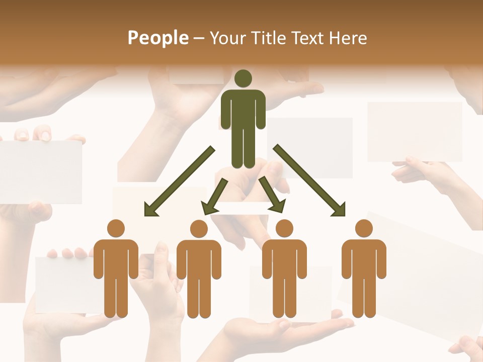 Held Empty Card PowerPoint Template