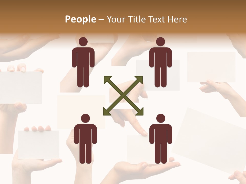 Held Empty Card PowerPoint Template