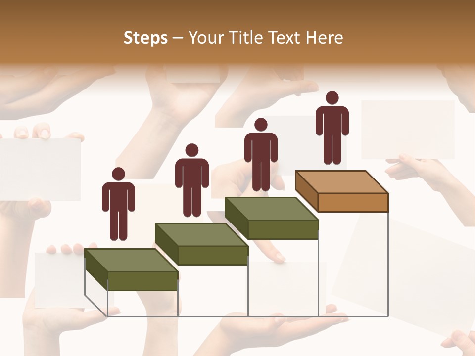 Held Empty Card PowerPoint Template