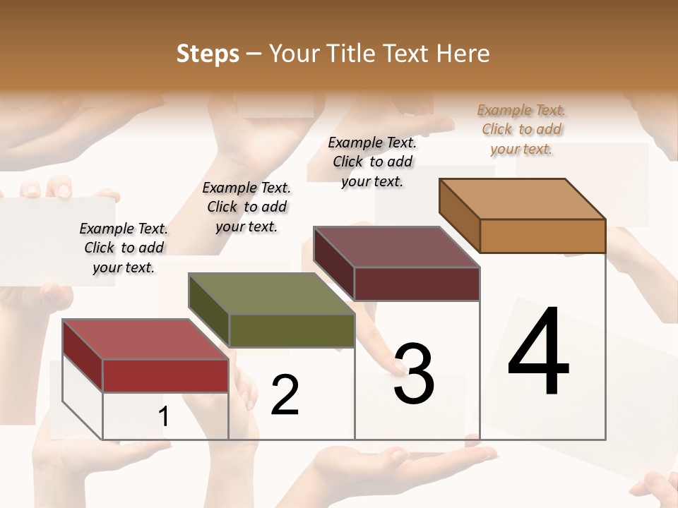 Held Empty Card PowerPoint Template