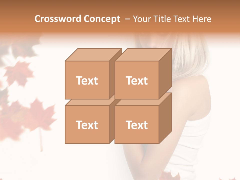 Poster Copy Space Woman PowerPoint Template