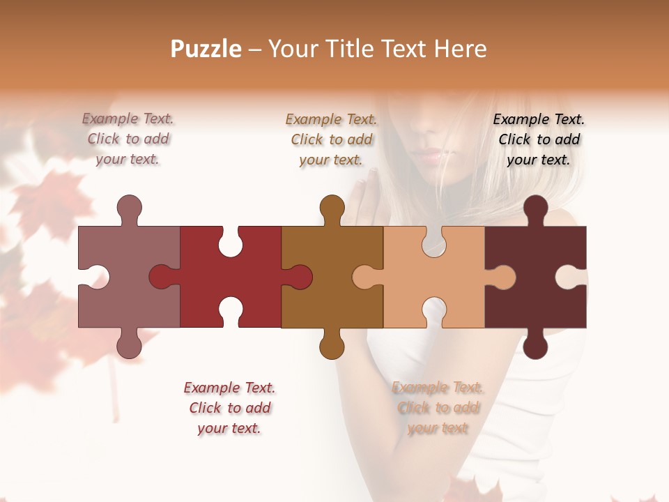 Poster Copy Space Woman PowerPoint Template