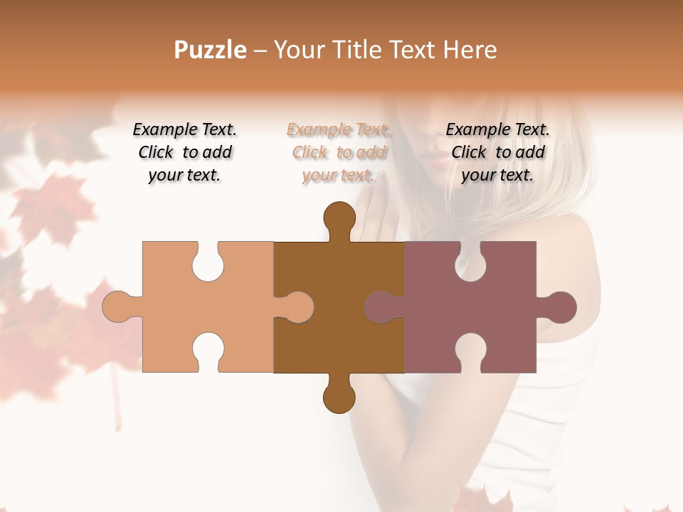 Poster Copy Space Woman PowerPoint Template