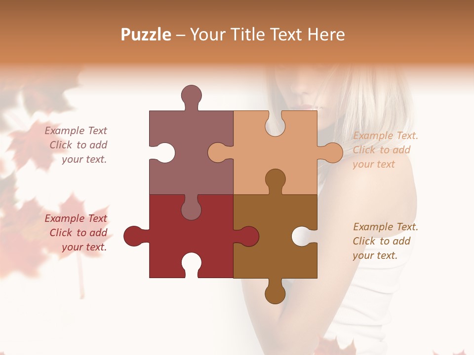 Poster Copy Space Woman PowerPoint Template